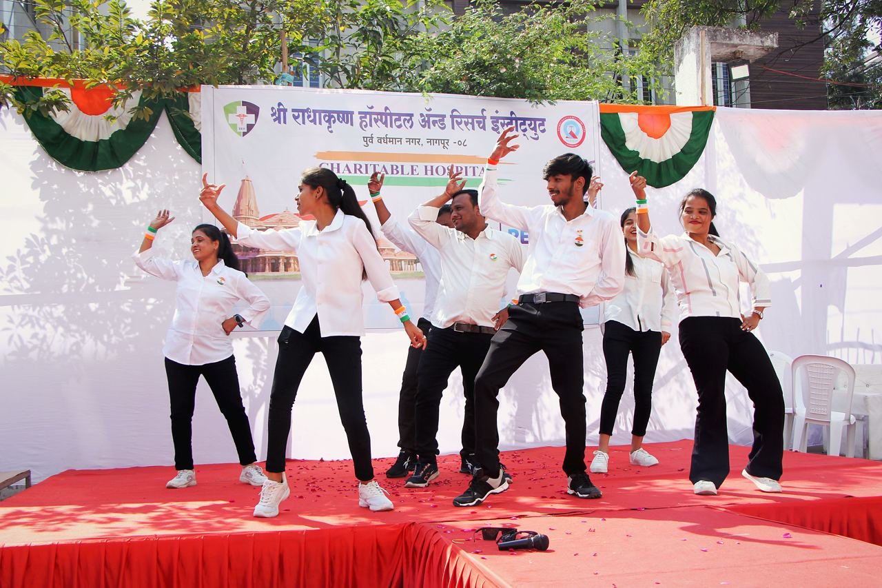 Dance performance. A staff dance performance.