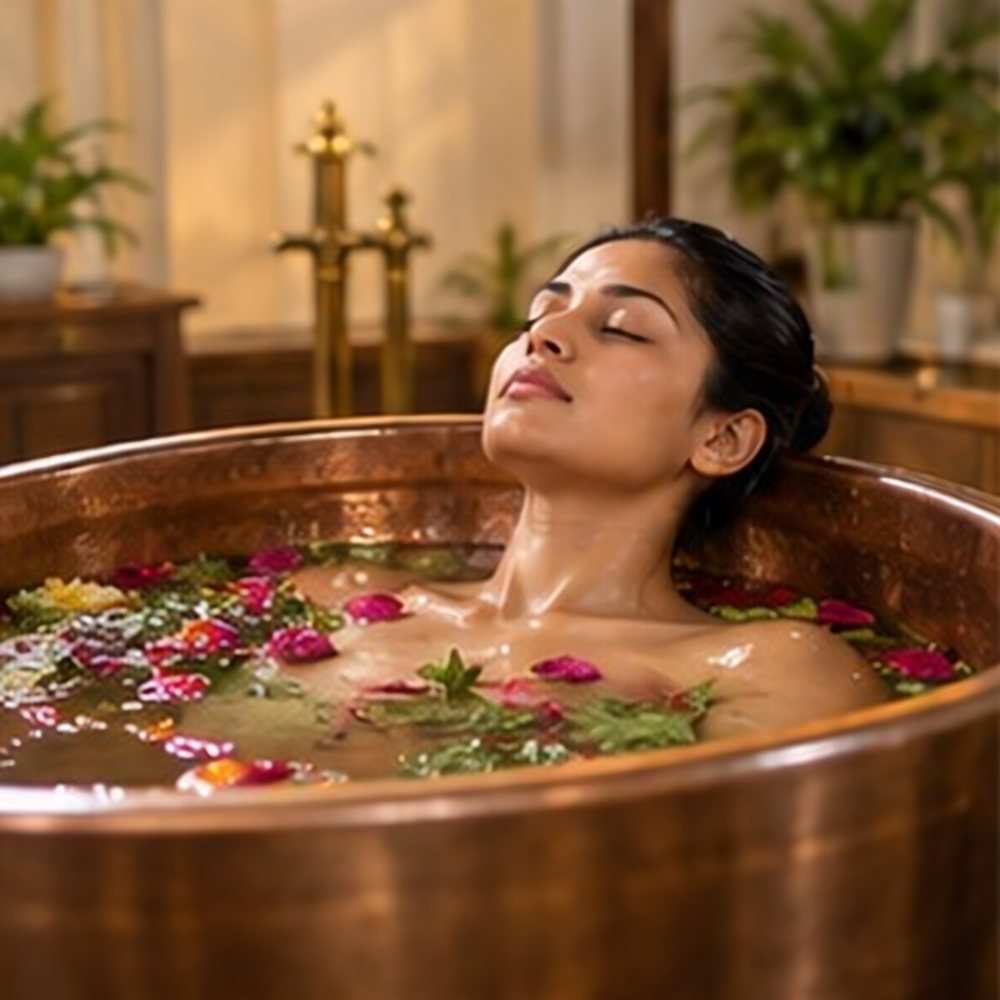 Hydrotherapy session at Aanandam Wellness