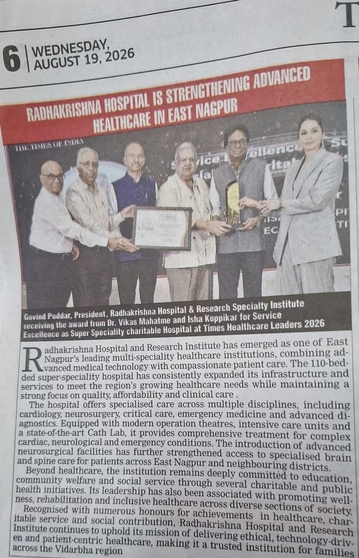 Newspaper feature on the hospital